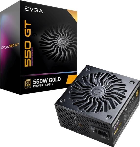 Evga 550 GT, 80 Plus Gold 550W, Fully Modular, Auto Eco Model, 1X Eps, 2X Pci-E, 6X Sata, 3X Molex, DC To DC Converter