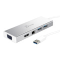 J5create Jud380 Usb 3.0 Mini Dock For Dual Display With Hdmi &Amp; Vga Output, 2 Usb 3.1 Type-A And Gigabit Ethernet Connectivity