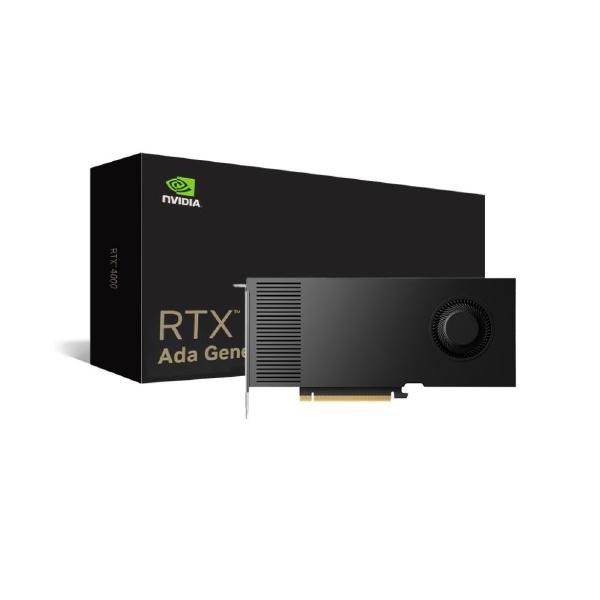 Nvidia RTX 4000 Ada, 20GB, GDDR6 160-Bit, 280GB/s, PCIe Gen4 X 16, Single Slot, 4X Mini DisplayPort 1.4A, 130W, Ada Lovelace, 3YR Warranty