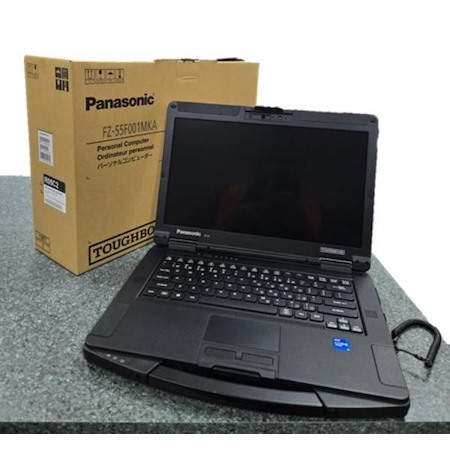 Panasonic Toughbook 55 MK2 I5-1145G7, 8GB 3200Mhz, 256GB Opal, 14" FHD, Touchscreen, High Brightness, Wcam, 4G W/ 30 Point GPS, W10P, 6 Month Warranty