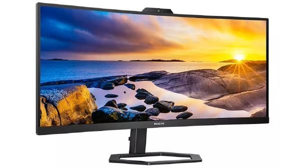 Philips 34E1c5600he 34" 21:9, Ultrawide QHD 3440X1440 Va Home Curved Monitor, Hdmi, DP, 65W Usb-C/Pd, Usb-C Docking, USBHub, Speakers, Webcam, 3YR WTY