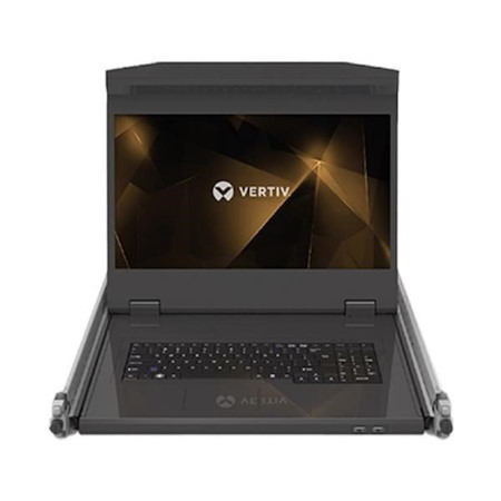 Vertiv Avocent 18.5" LCD Tray, 16 Port Ip-Kvm, 16 Iq Mpuiq-Vmchs, Usb Kb-Us Intl - With Jumper Cord: Plug C14 To Connector C13