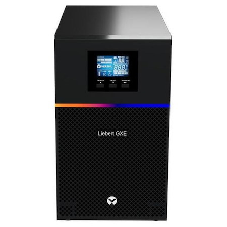 Vertiv Liebert Gxe3-3000Imt, 3000Va 2700W 230V, Double Conversion Ups, 0.9 PF Tower, 8 X Iec60320 C13, 1 X Iec60230 C19, Single Phase