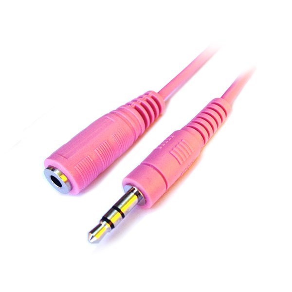 Alogic 0.5M Pink 3.5MM Stereo Audio Extension Cable - Male To Female