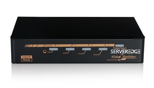 Serveredge 4-Port Hdmi Video Splitter With Signal Auto Detect & HDCP Compliant