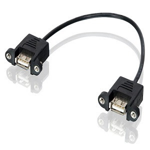 Alogic 15CM Usb2.0 Wall Plate Mech - Female To Female
