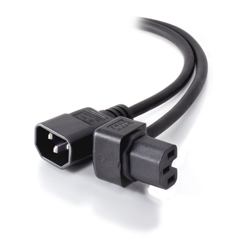 Alogic 2M Iec C14 To Down Angle Iec C15 High Temperature - Male To Female