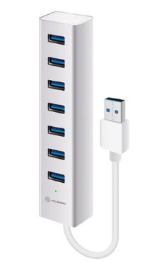 Alogic 7 Port Usb Hub - Aluminium Unibody With Power Adapter - Prime Series