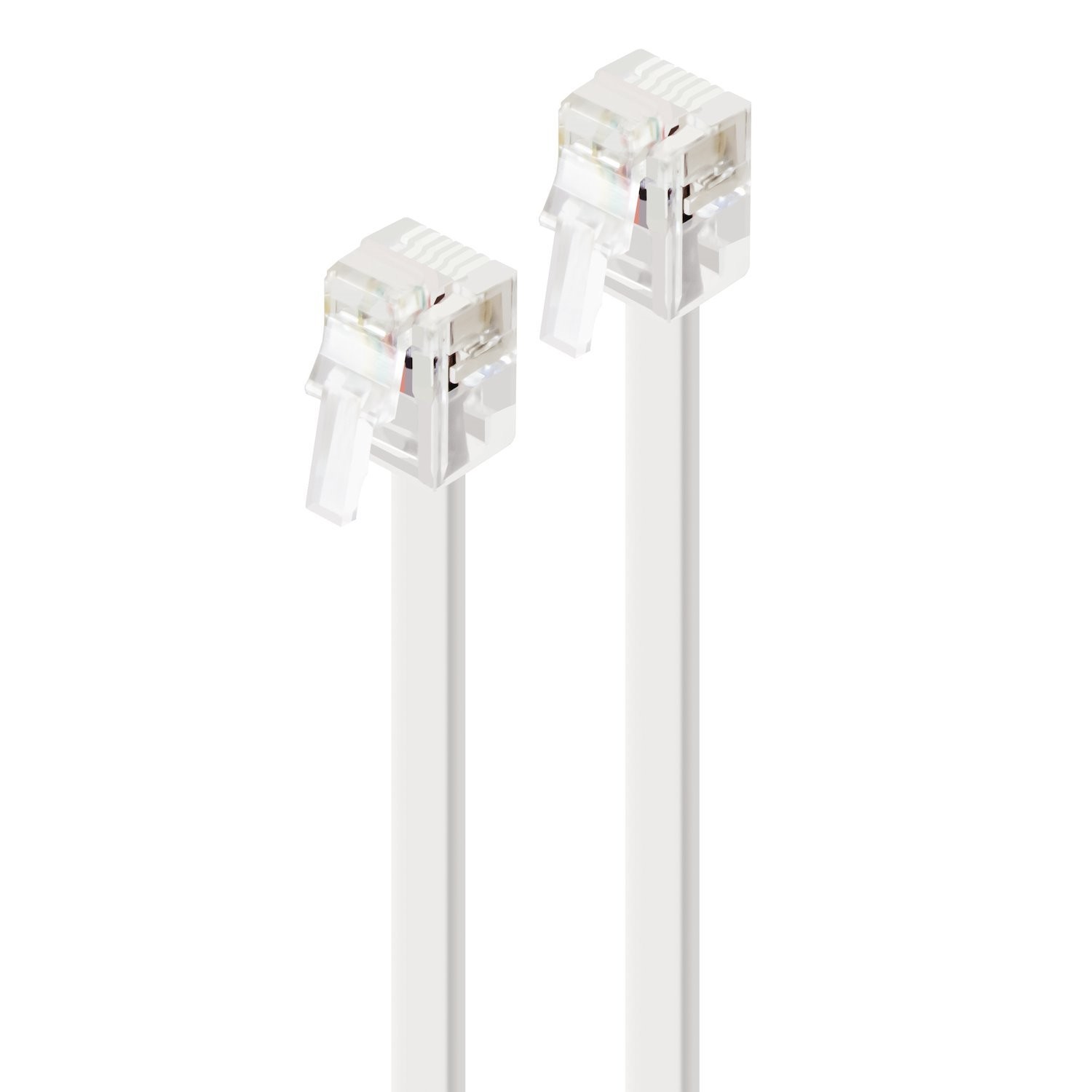 Alogic 2 m RJ-12 Phone Cable for Telephone, Fax Machine, Modem, Handset