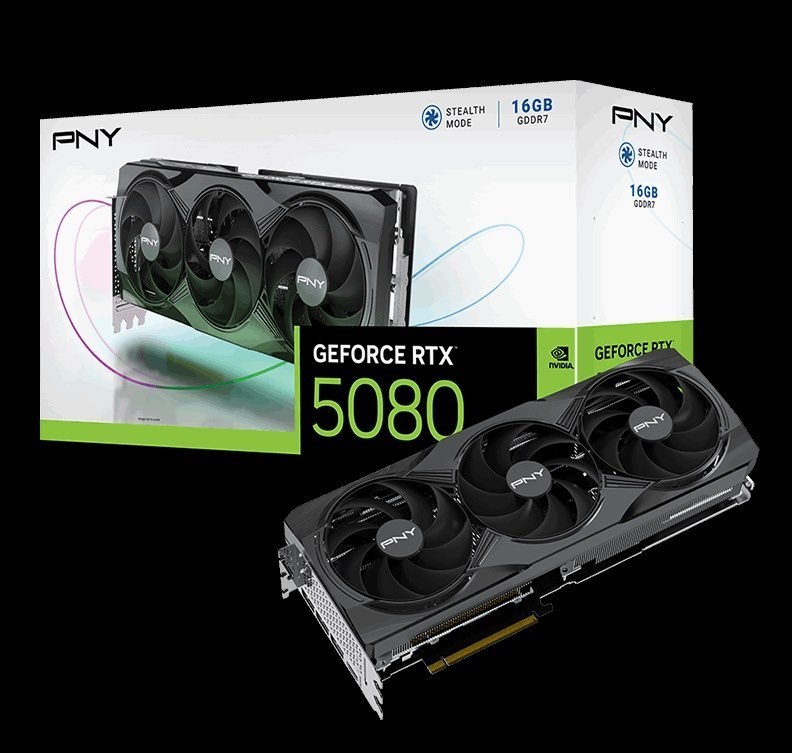 PNY Graphics Card,Rtx5080,16Gb,Trplfan,Pb,Pny Gpu
