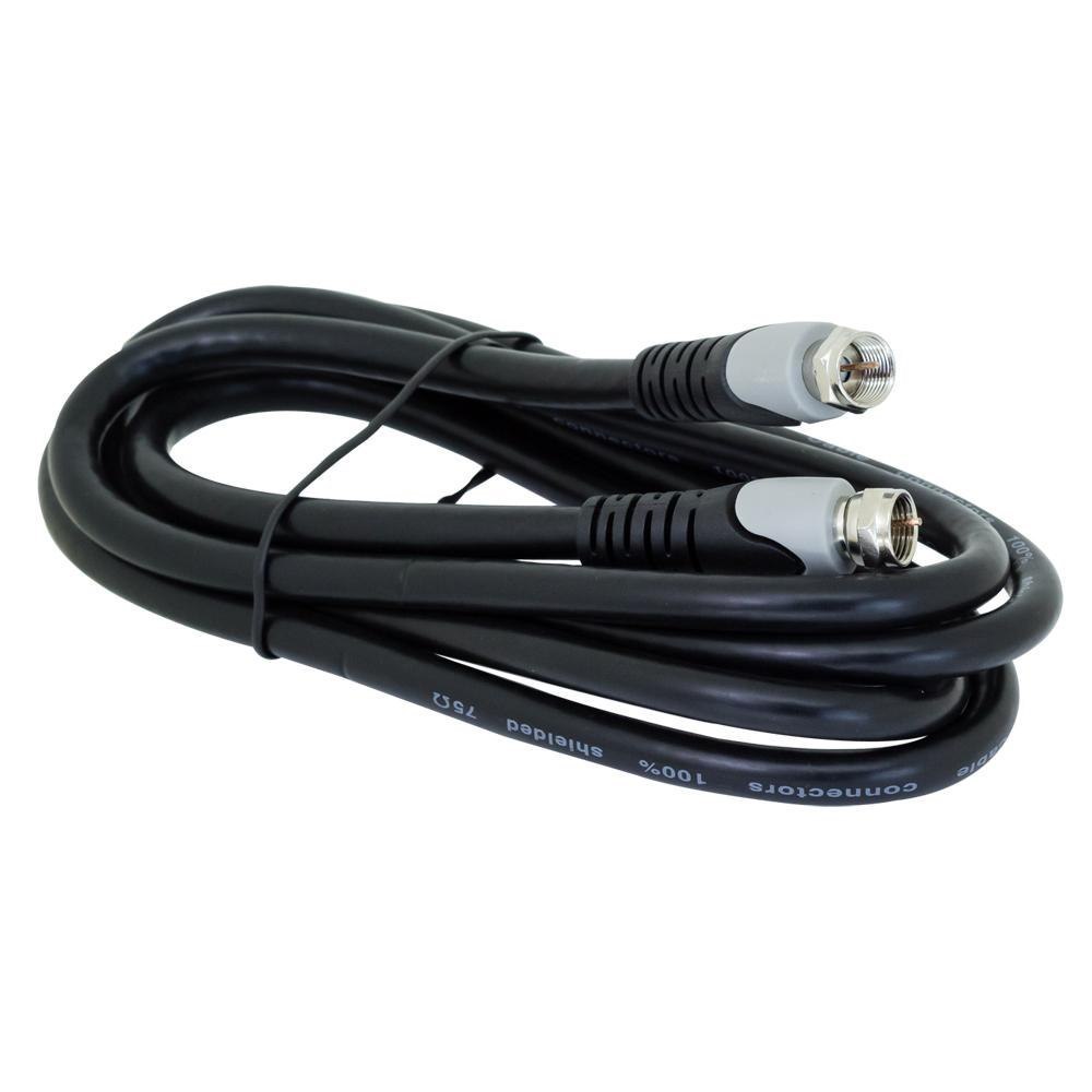 4Cabling F Type Male - F Type Male Patch Lead RG59 Quad Shield 1.8M