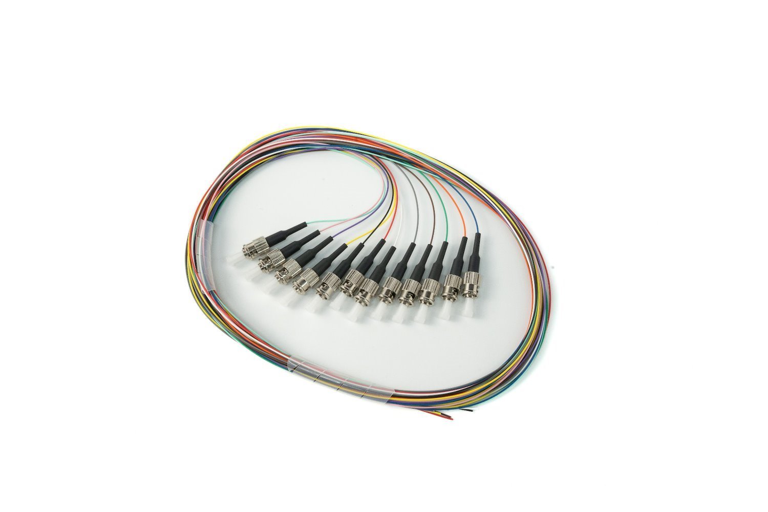 4Cabling 2M Fibre Pigtail ST Os1/Os2 Singlemode | 12 Pack