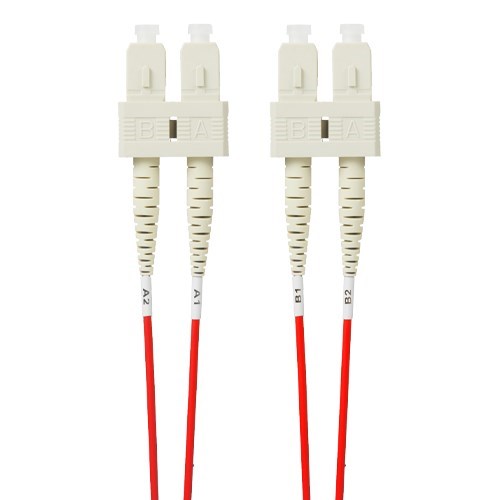 4Cabling 1.5M SC-SC Om4 Multimode Fibre Optic Patch Cable | Red
