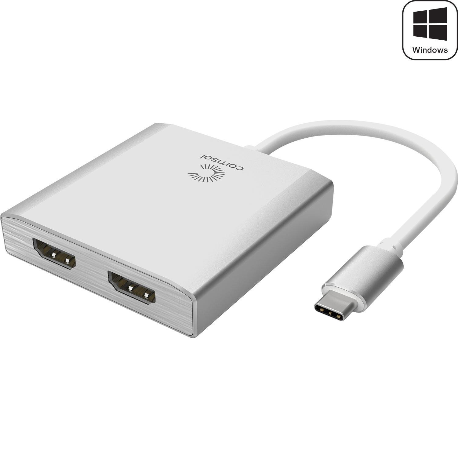 Comsol Usb-C To 2X Hdmi Adapter