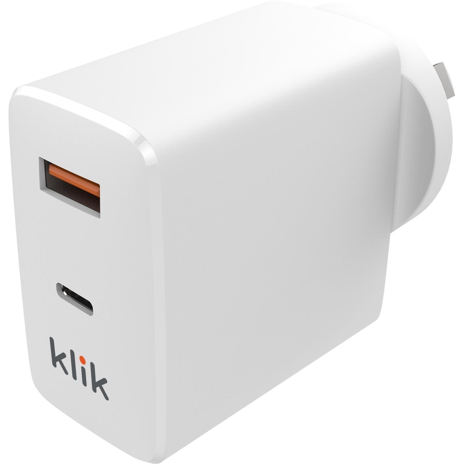 Klik Dual Usb Wall Charger 65W