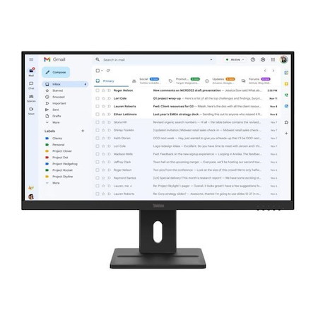 Lenovo E27-40 27" Wled Ips FHD (16:9), Hdmi, DP, Vga, Tilt, Pivot, H/Adjust, 3YR