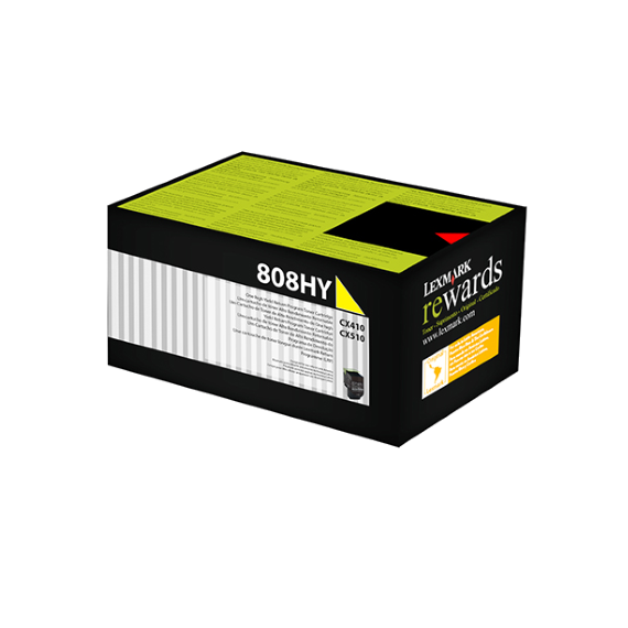 Lexmark Original High Yield Laser Toner Cartridge - Yellow Pack