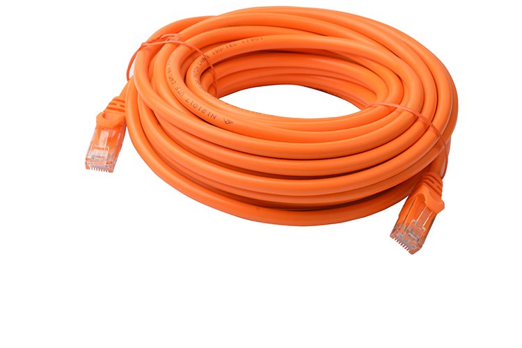 8Ware Cat 6A Utp Ethernet Cable, SnaglessÂ  - 10M Orange