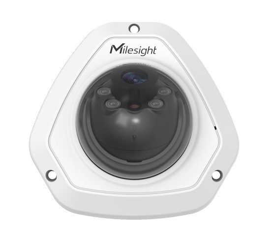 MileSight 8MP Vandal-Proof Mini Dome Camera, Fixed Lens, 30M Ir Distance, PoE, Ip67, Ik10