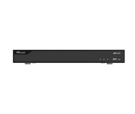 Milesight 16 Channel NVR, 2X HDD Slots (Max 10TB Each), 16X PoE Ports, Hdmi & Vga Local Display