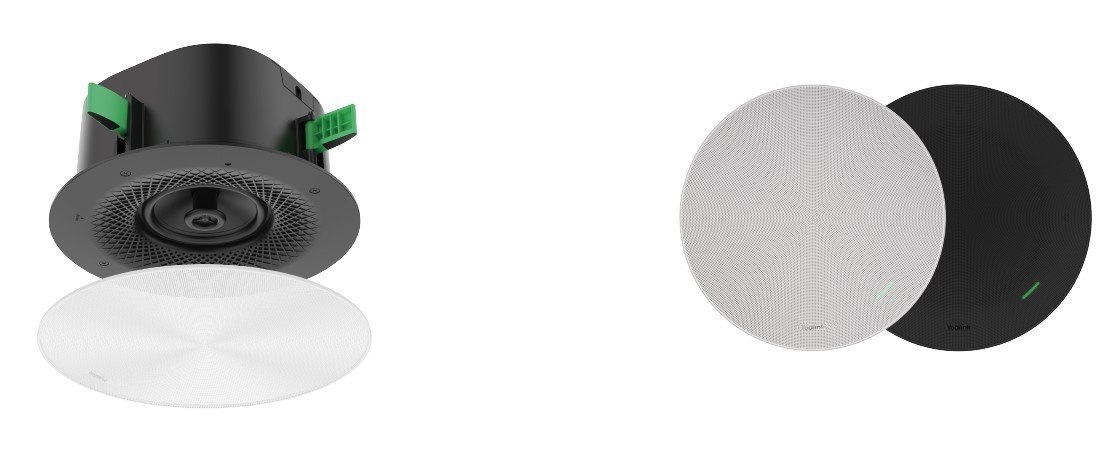 Yealink Ceiling Speaker CS10 Dante Edition, 2-Way Coaxial Dante Ceiling Loudspeaker For Exceptional Sound Quality