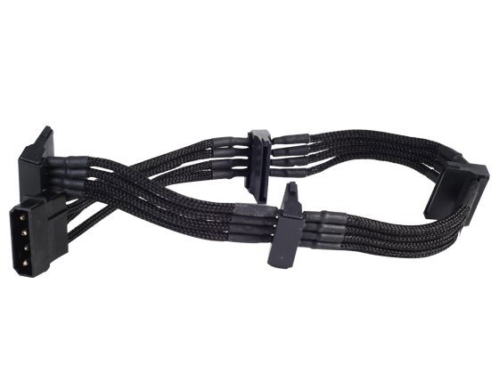 SilverStone Sil Cab 4Pin-Sata-Ext-Black-Sst-Pp07-Btsb