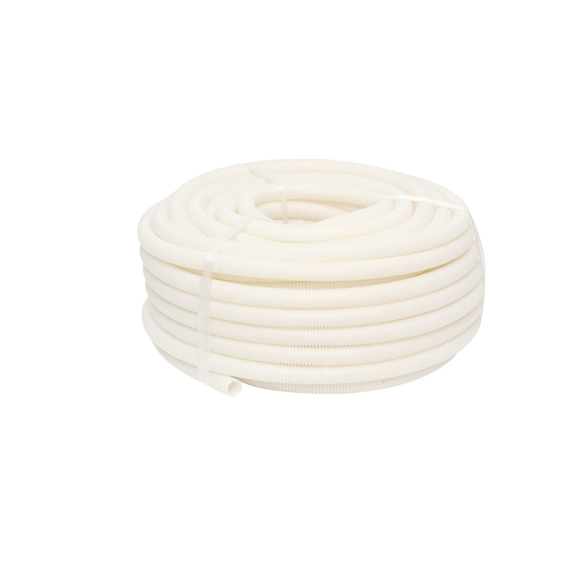 4Cabling 4C | 50MM Corrugated Conduit Medium Duty White 25 Meter/Roll