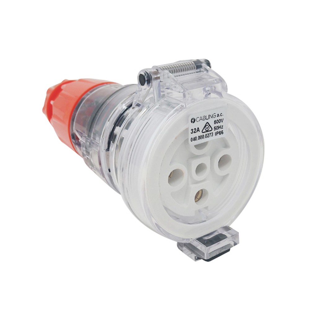 4Cabling 4C | Industrial Extension Socket 500V 5Pin 32Amp