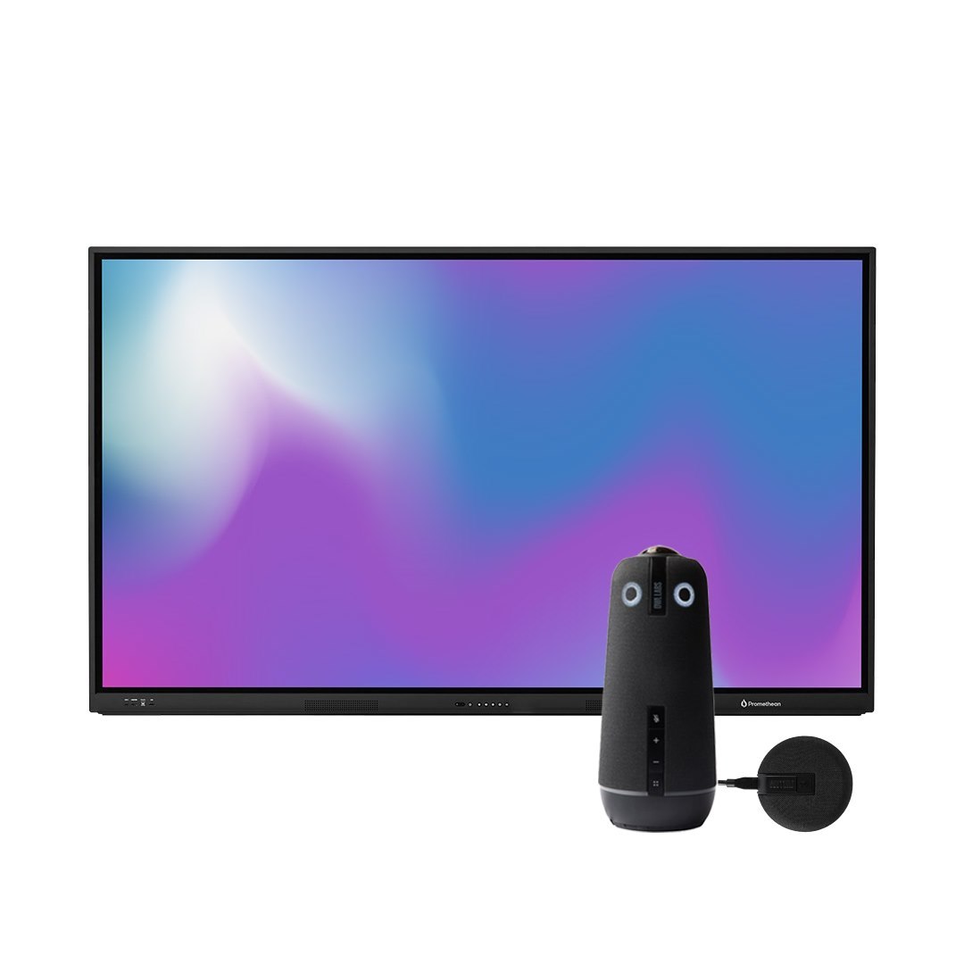 Promethean LX 75 And Owl Labs Meeting Owl 4 Video Conference BDL - Medium Room