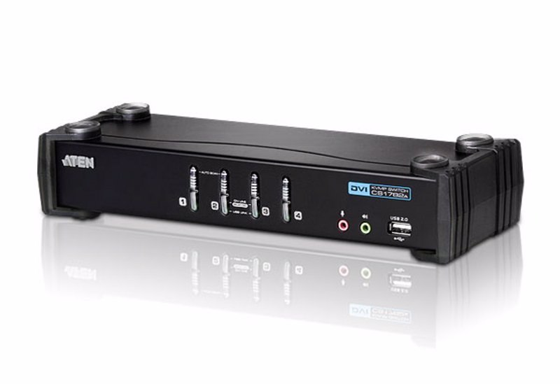 Aten (Cs1764a) 4-Port Usb Dvi Dual Link KVMP Switch
