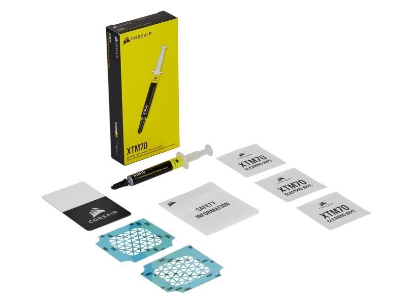 Corsair XTM70 Extreme Performance Thermal Paste, Thermal Grease. 3 Grams With Easy Applicator And Cleaning Wipes.