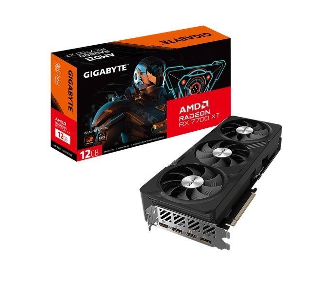 Gigabyte Amd Radeon™ RX 7700 XT Gaming Oc 12G, 18 GBPS, GDDR6, 192 Bit, Pci-E 4.0, 8 Pin*2, DisplayPort 2.1 *2 Hdmi 2.1 *2