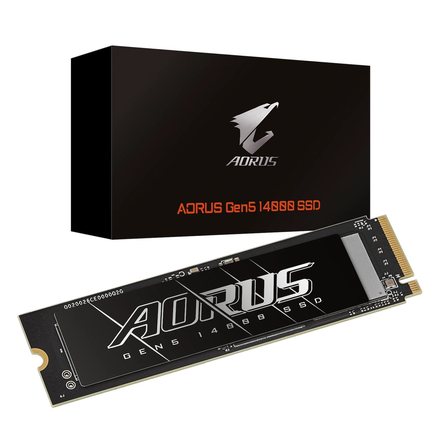 Gigabyte Aorus Gen5 14000 SSD 1TB PCIe5x4 NVMe2.0 M.2 3D TLC LPDDR4 2GB 13600/10200MB/s 80×22×3.5MM MTBF1.6M 11.5W 5yr/700TBW