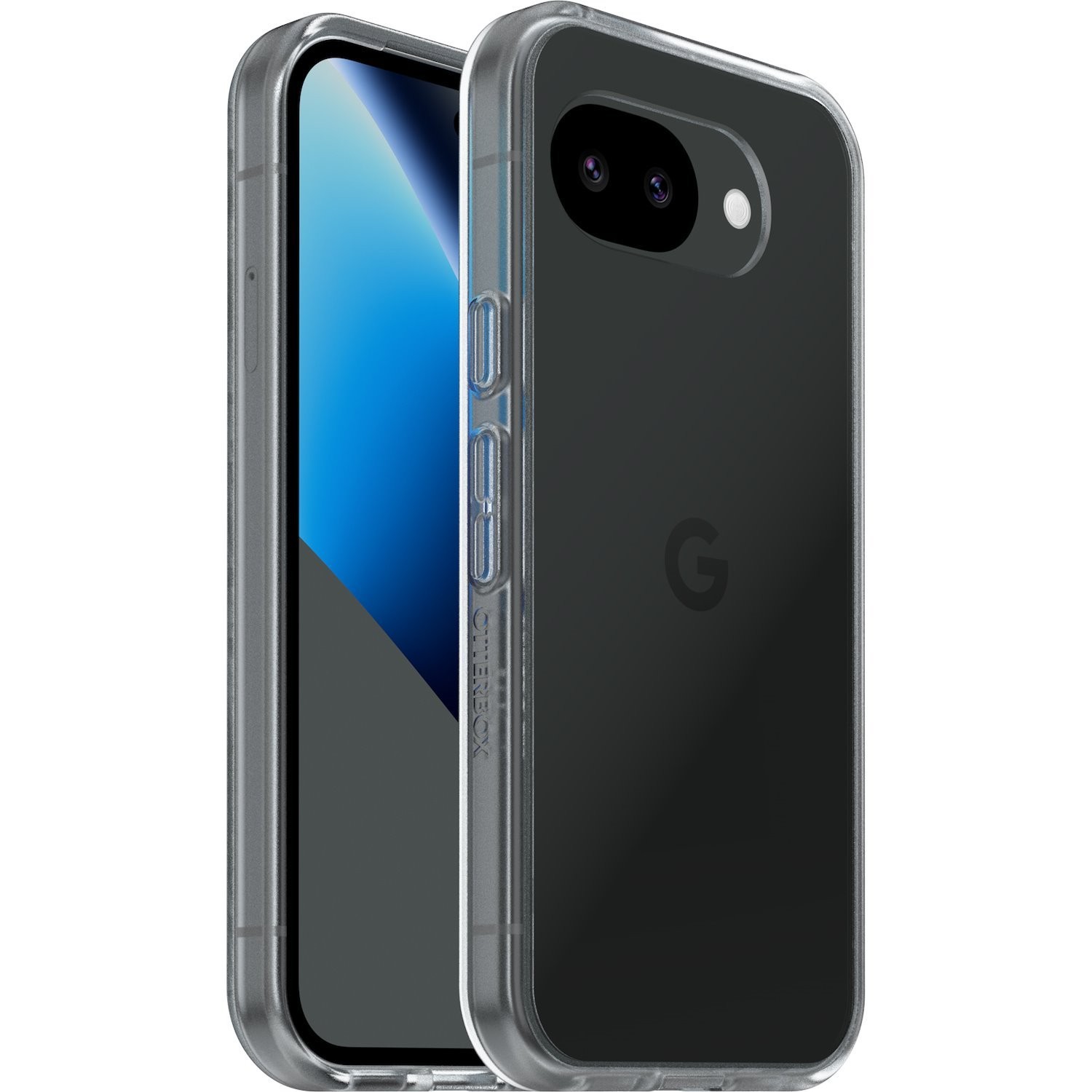 OtterBox React New Pixel 9A Case Clear - (77-000217), Antimicrobial, Drop+ Military Standard, Raised Edges, Hard Case, 7 Years Warranty
