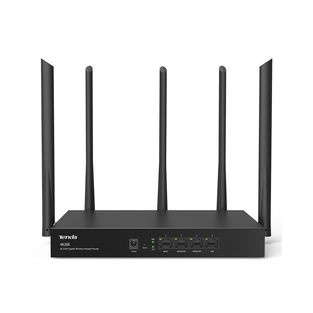 Tenda (W20e) Ac1350 Business Router, 4Ge, Ac