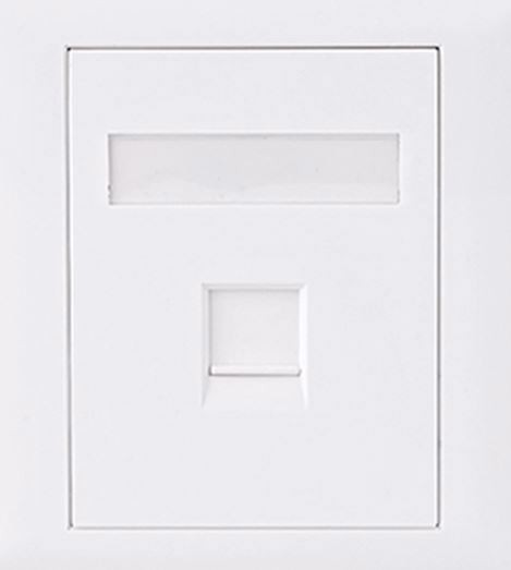 Astrotek Cat6 RJ45 Network Wall Face Plate Outlets 86X86MM 1 Port Socket Kit