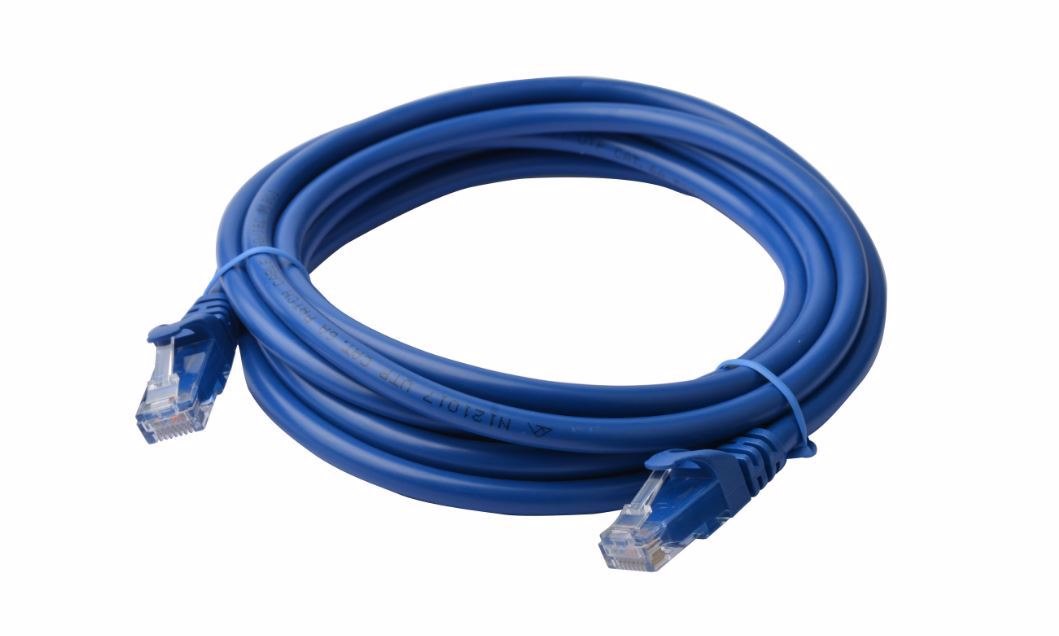 8Ware Cat6a Utp Ethernet Cable 30M Snagless Blue 10GbE RJ45 Network Lan Patch Lead Cord