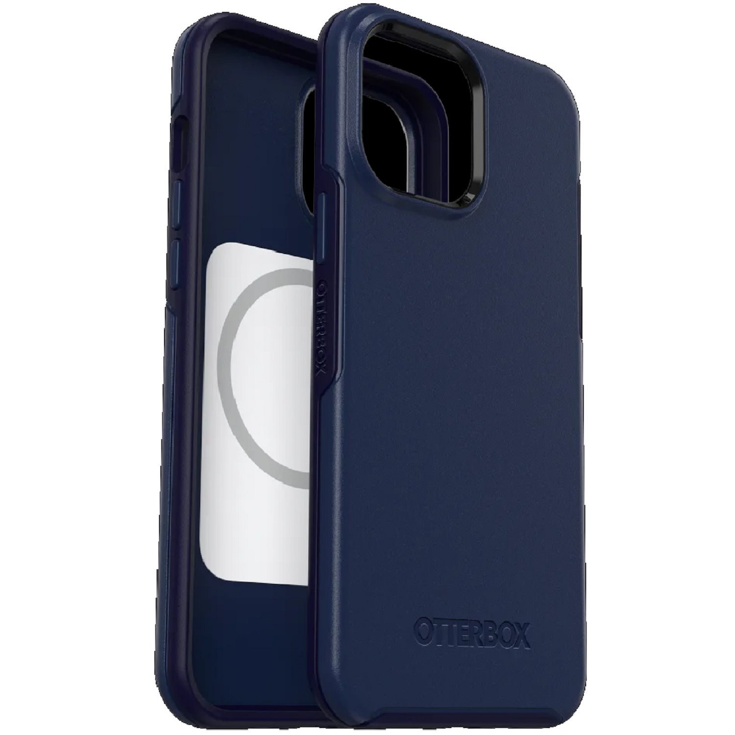 OtterBox iPhone 13 Pro Max Symmetry Series+ Antimicrobial Case With MagSafe - Ant Navy Captain - Convenient Open Access To Ports And Speakers