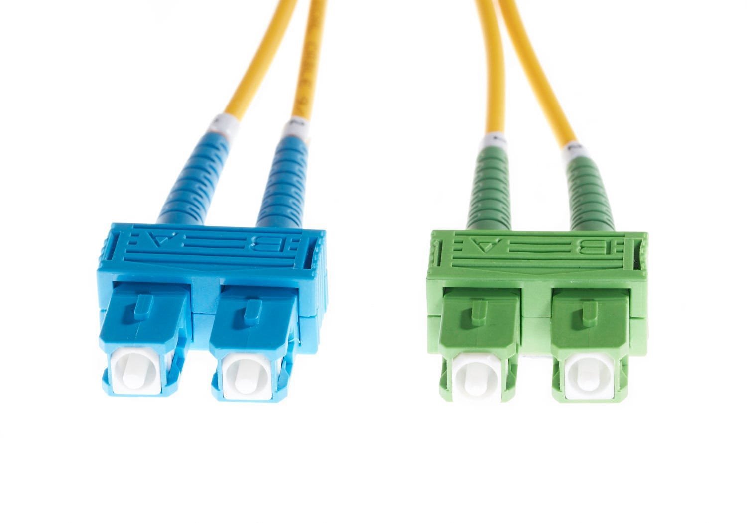 4Cabling 1.5M Sc-Sc/Apc Os1 / Os2 Singlemode Fibre Optic Duplex Cable
