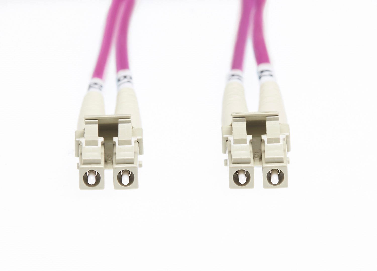 4Cabling 10M LC-LC Om4 Multimode Fibre Optic Patch Cable: Erika Violet