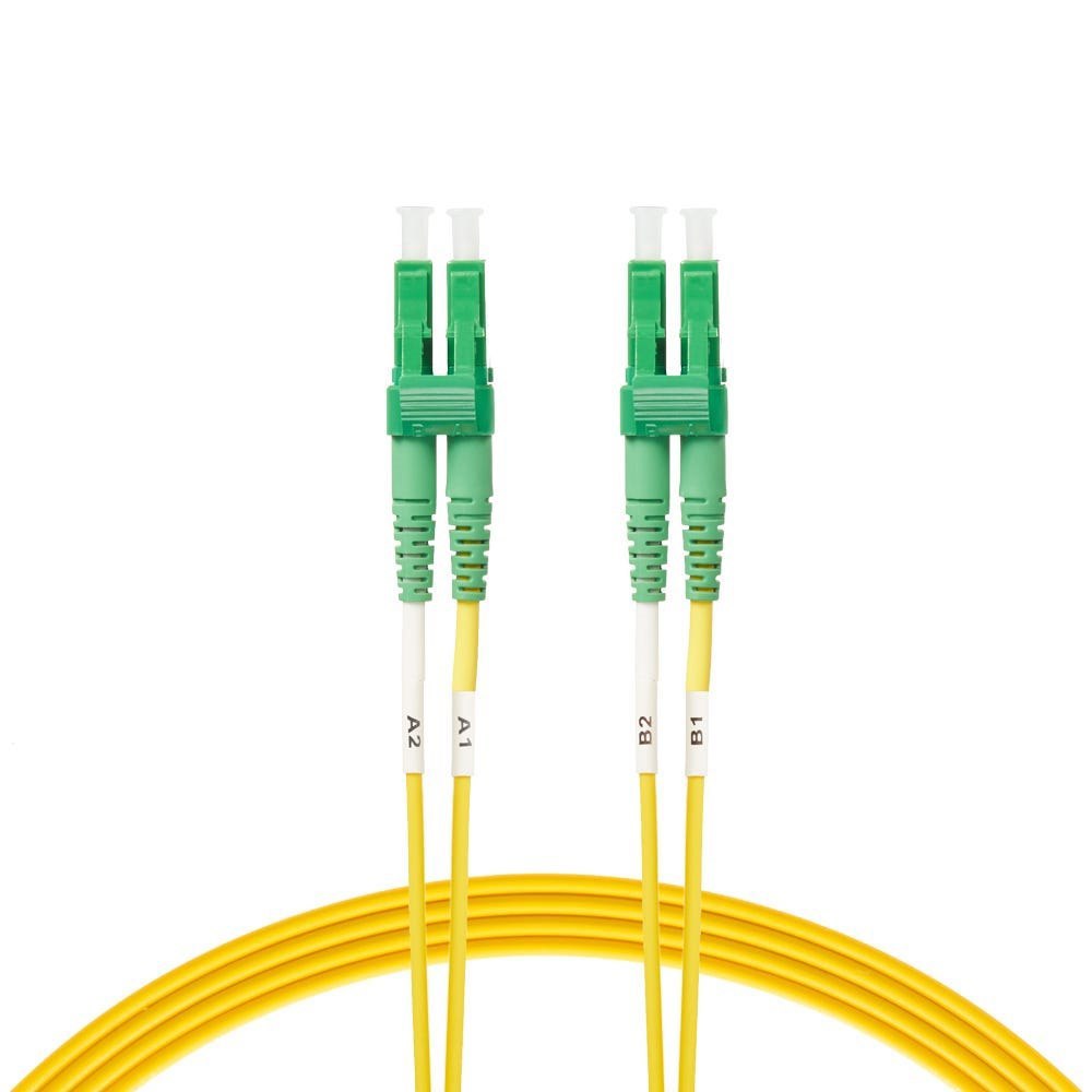 4Cabling 3M Lc/Apc-Lc/Apc Os1 / Os2 Singlemode Fibre Optic Duplex Patch Cable : Yellow