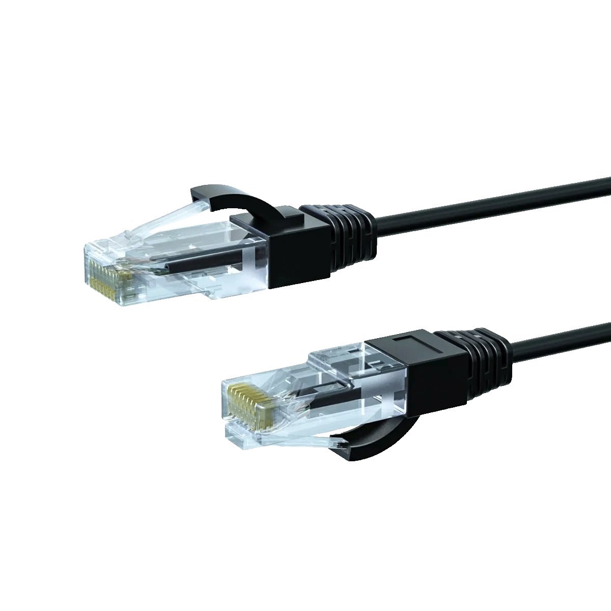 4Cabling 0.75M Cat6a Thin U/Utp LSZH 28 Awg RJ45 Network Cable | 50 Pack Black