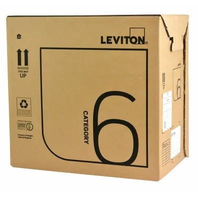 Leviton - Cat 6 24 Awg U/Utp 4 Pair LSHF/LSZH Cable Violet 305M - EuroClass Eca