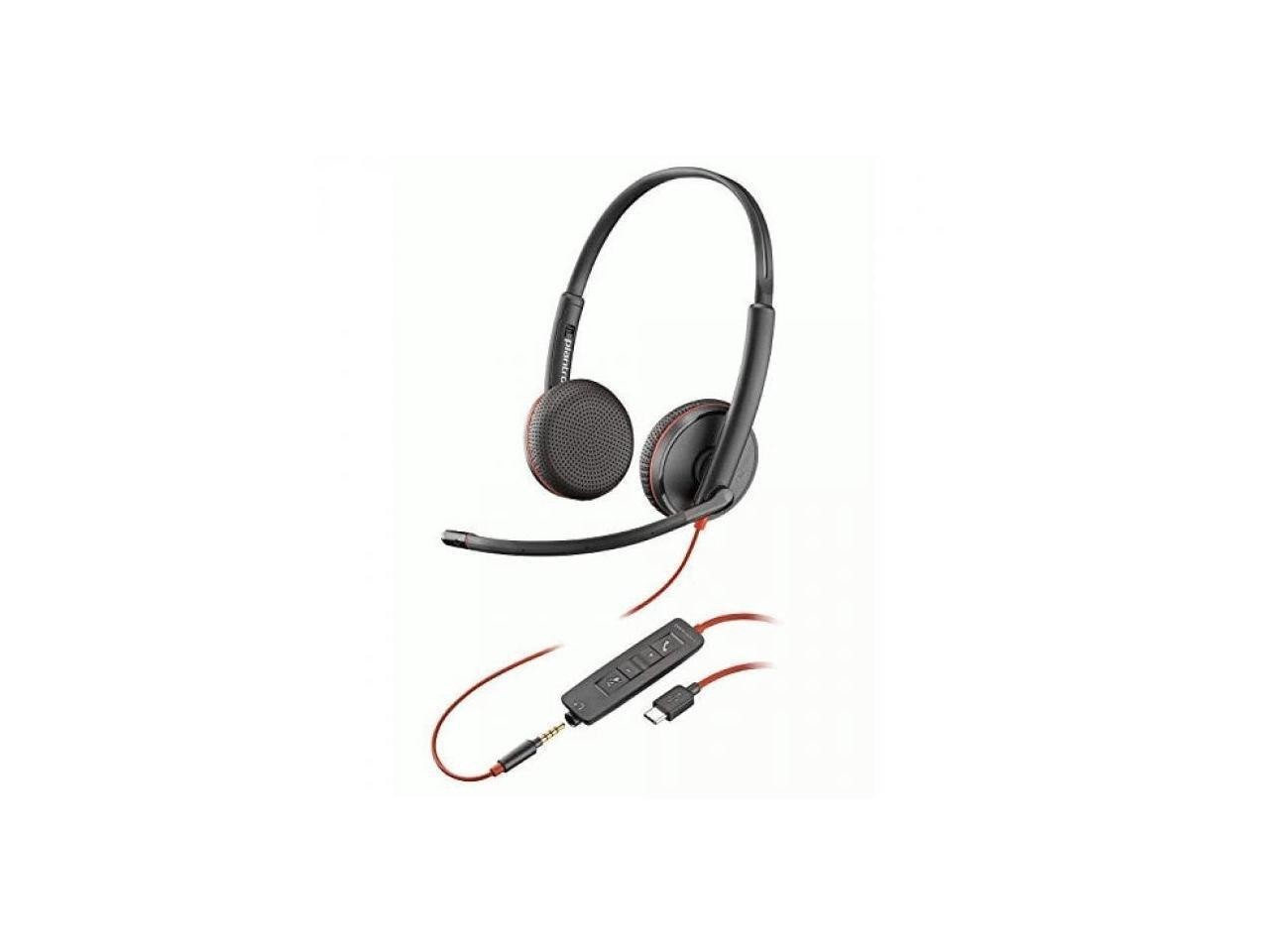 Poly Blackwire C3225 Stereo Usb-C Headset (Bulk) - Stereo - Micro Usb