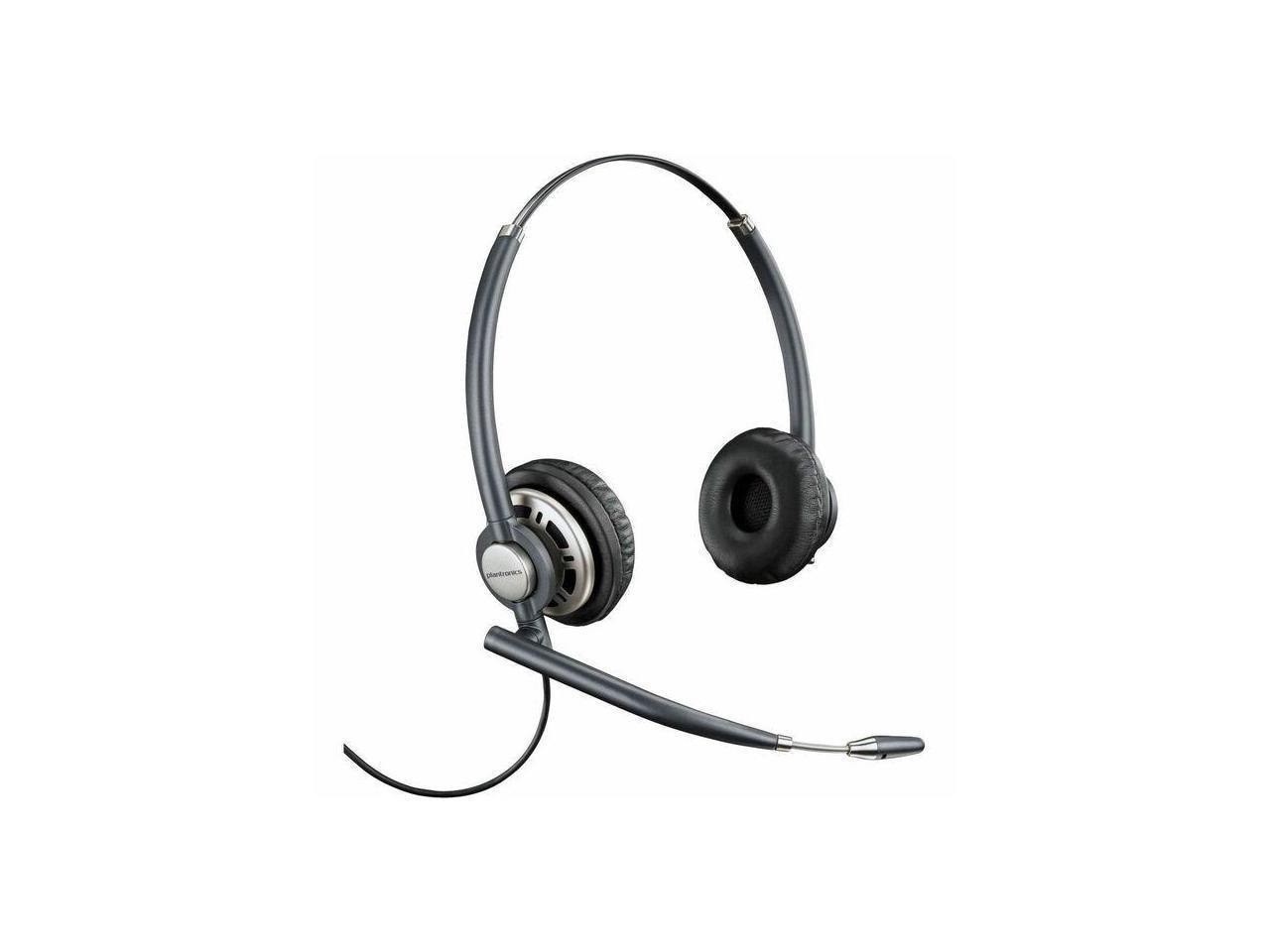 Poly EncorePro HW720 Headset - Stereo - Quick Disconnect - Wired - Over-The-Head - Binaural - Ear-Cup - Noise Cancelling Microphone