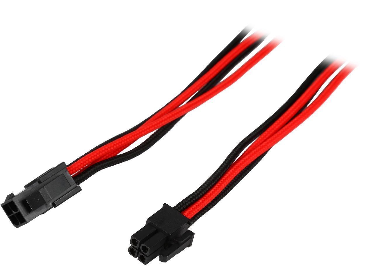 Phanteks PH-CB4P_BR 1.64 FT. (0.50M) 4 Pin M/B Premium Sleeved Extension Cable