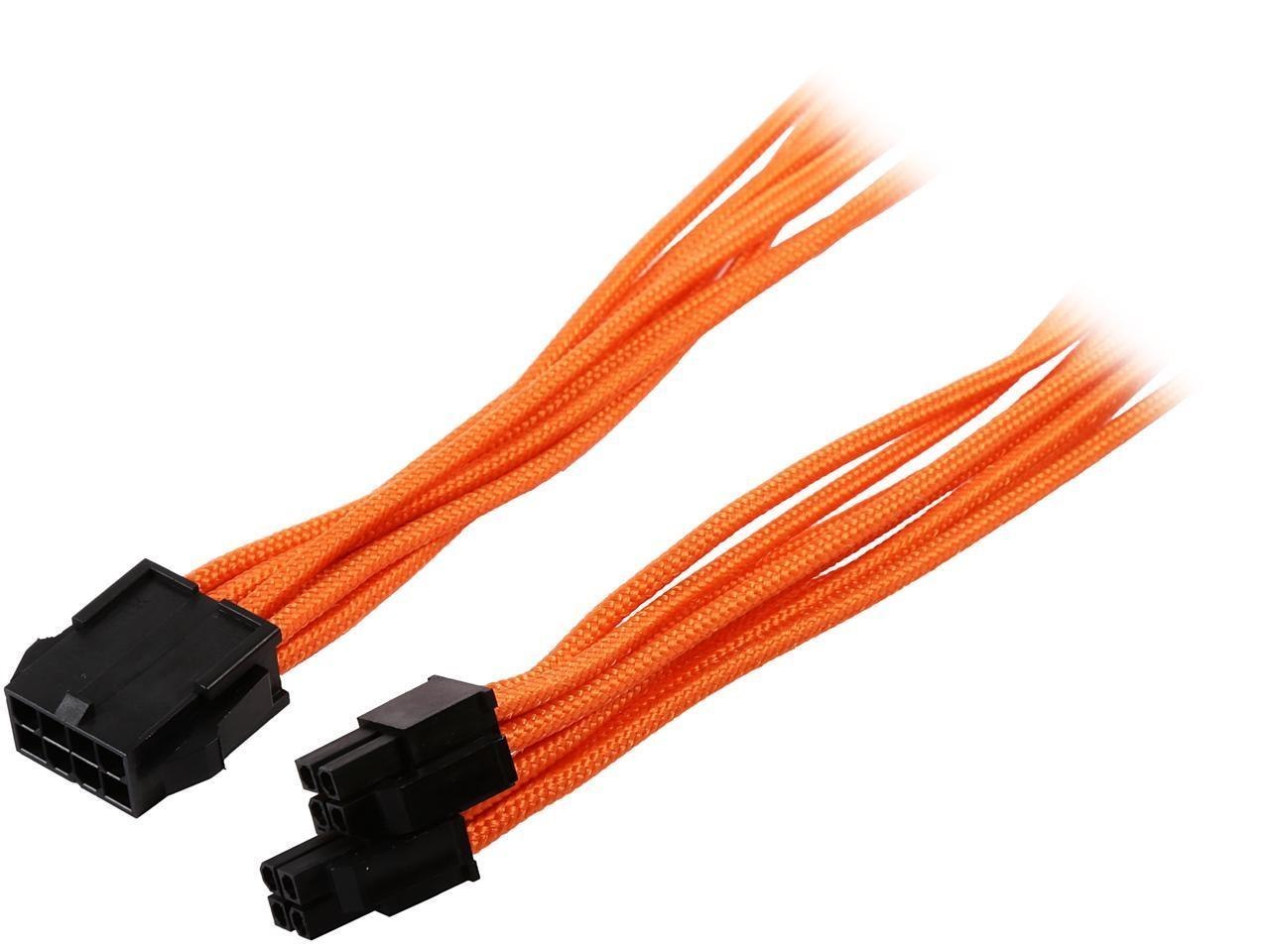 Phanteks Ph-Cb8p_Or 1.64 FT. (0.50M) 8 To 8 (4+4 )Pin M/B Extension Cable 500MM Length