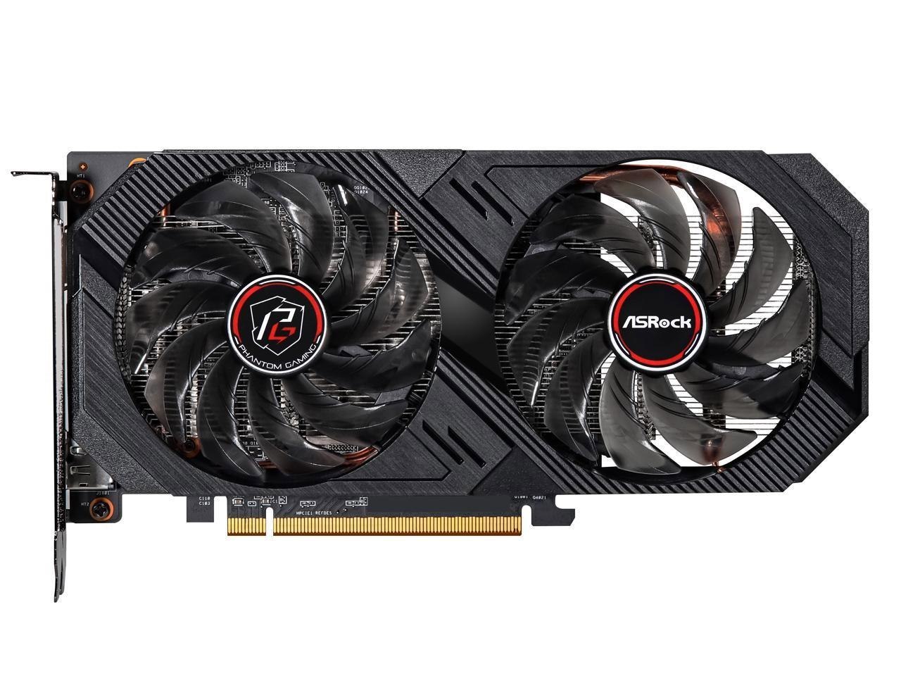 ASRock Phantom Gaming Radeon RX 6500 XT 8GB GDDR6 Pci Express 4.0 Video Card RX6500XT PG 8Go