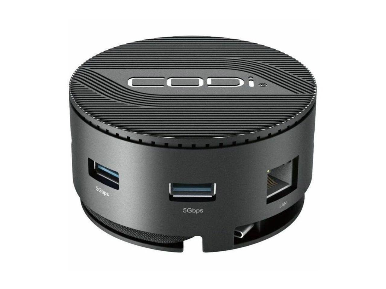 CODi Centro M3 7 Port Usb-C Docking Station - Charging Capability - Usb Type C - 4K @ 60Hz - 3840 X 2160 - 3 X Usb Ports - 3 X Usb Type-A Ports - Usb Type-A - Usb Type-C - 1 X RJ-45 Ports - Network (R