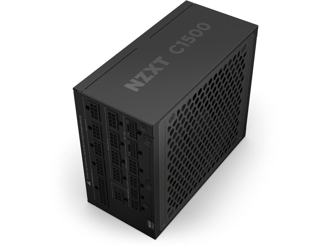 NZXT C1500 Platinum Atx 3.1 | Fully Modular Low-Noise PC Gaming Power Supply | 1500 Watts | 80 Plus Platinum| Dual 12V-2x6 Connectors | Zero Fan Mode | 100% Japanese Capacitors | Black